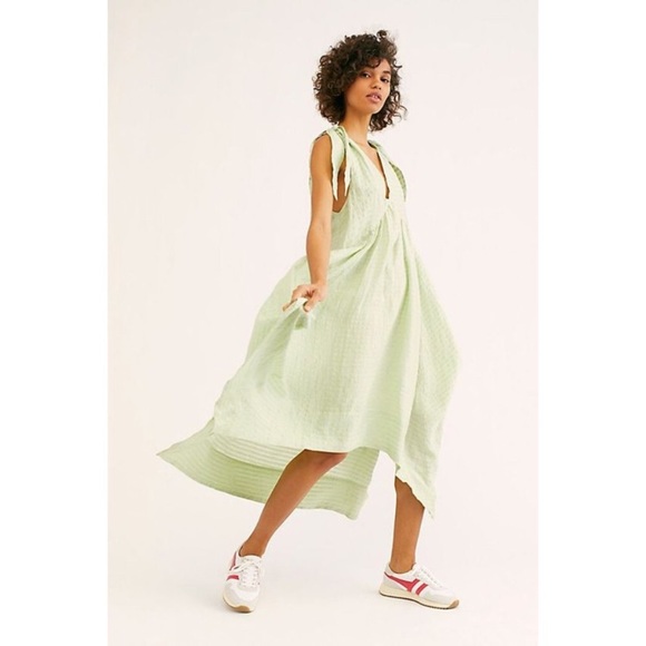 NEW Free People Celine Dress S Small Honeydew - Picture 2 of 10